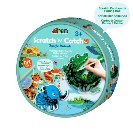 Avenir Scratch \'N\' Catch - Jungeldyr (58CH211788) i gruppen LEKER, BARN OG BABY / Leker / Eksperiment & DIY hos TP E-commerce Nordic AB (C98127)