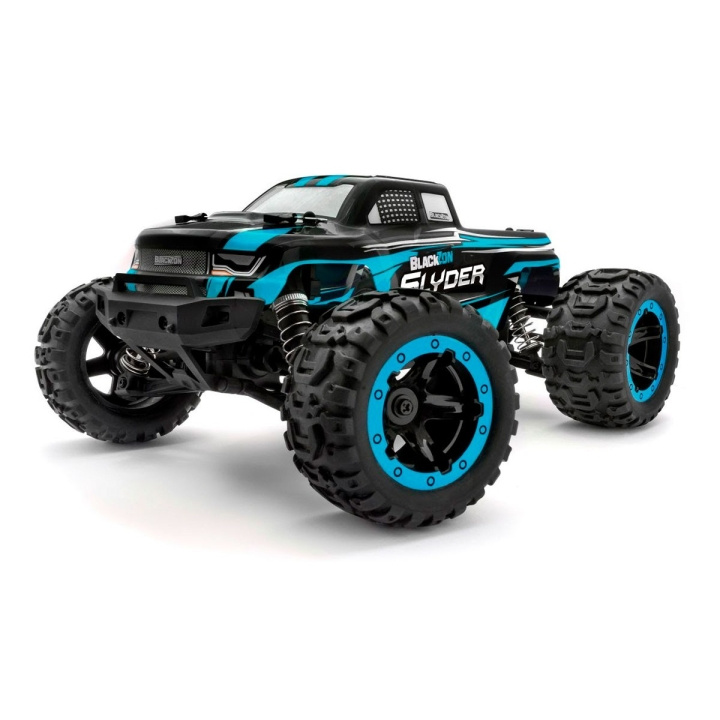 Blackzon Slyder MT 1/16 4WD elektrisk monstertruck - blå (540104) i gruppen LEKER, BARN OG BABY / Radiostyrt / Radiostyrte biler hos TP E-commerce Nordic AB (C98175)