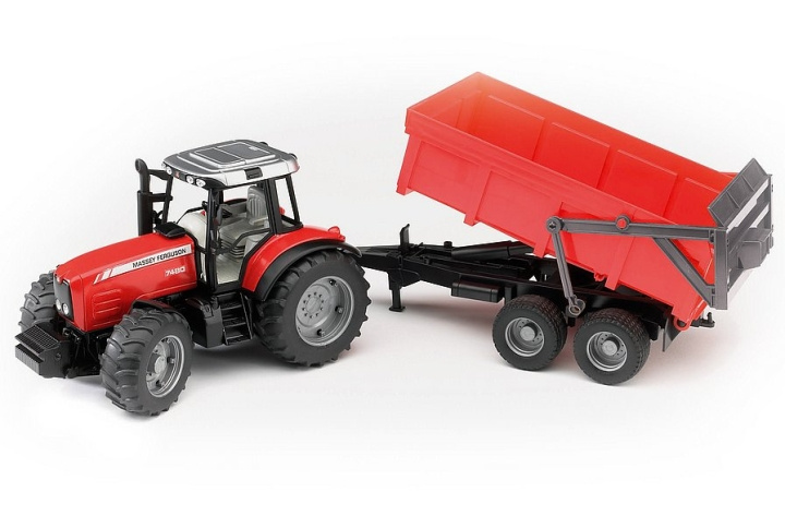 Bruder Massey Ferguson 7480 med tipptilhenger (02045) i gruppen LEKER, BARN OG BABY / Leker / Lekebiler hos TP E-commerce Nordic AB (C98245)