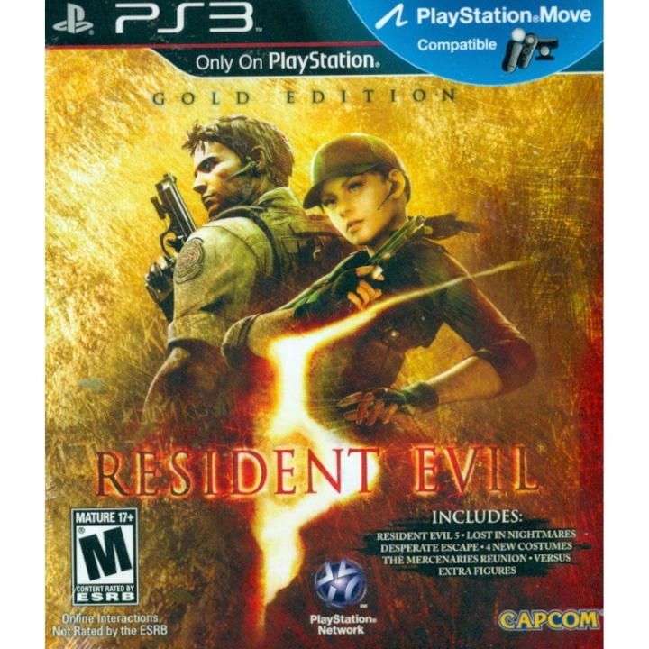 Resident Evil 5: Gold Edition (Import) (PS3) i gruppen Elektronikk / TV-spill & tilbehør / Sony PlayStation 3 hos TP E-commerce Nordic AB (C98619)