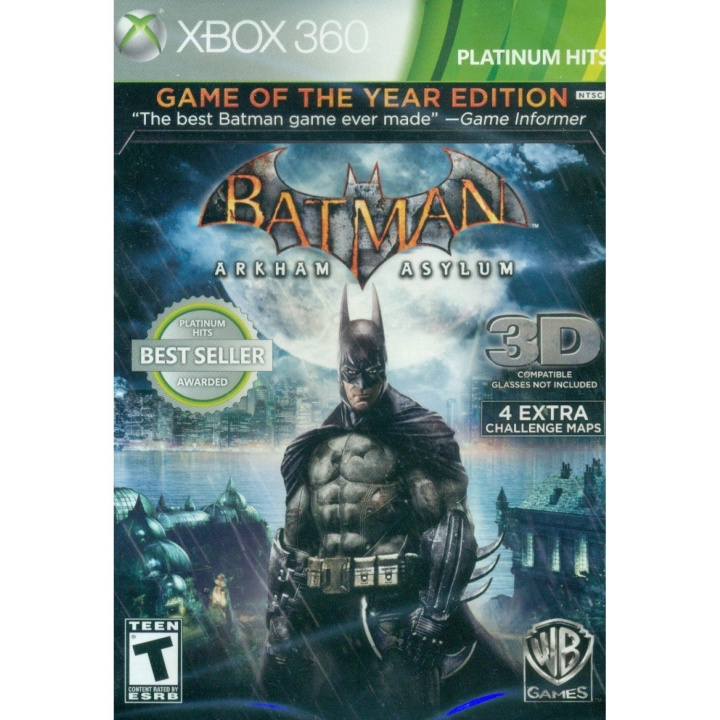 Batman: Arkham Asylum (Game of the Year Edition) (Platinum Hits) (Import) (X360) i gruppen Elektronikk / TV-spill & tilbehør / Xbox 360 hos TP E-commerce Nordic AB (C98653)