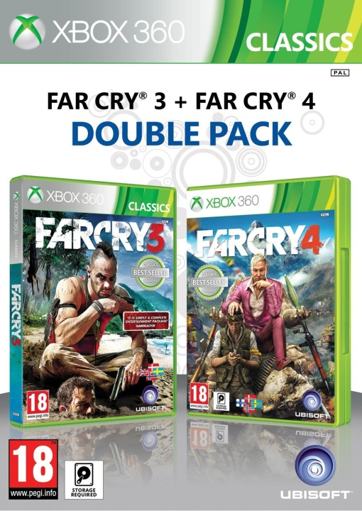 Far Cry 3 + Far Cry 4 (Double Pack) (X360) i gruppen Elektronikk / TV-spill & tilbehør / Xbox 360 hos TP E-commerce Nordic AB (C98691)