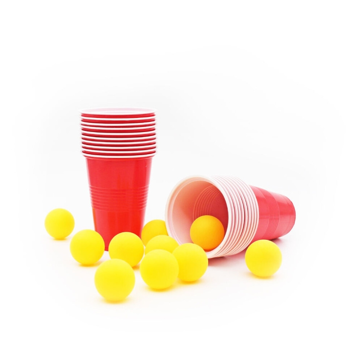 Winkee Beer Pong-sett - Classic Beer Pong - 20 kopper og 10 baller i gruppen SPORT, FRITID & HOBBY / Morsomme produkter / Smarte produkter hos TP E-commerce Nordic AB (C99125)