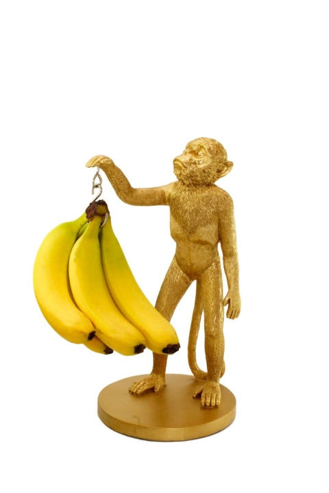 Winkee Fruktholder - Monkey Bananholder - Gull i gruppen SPORT, FRITID & HOBBY / Morsomme produkter / Smarte produkter hos TP E-commerce Nordic AB (C99369)