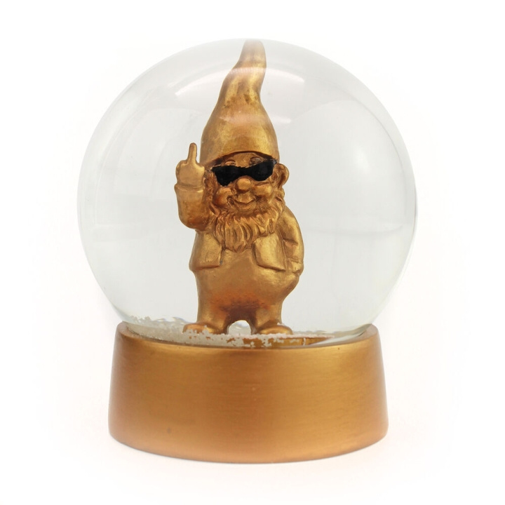 Winkee Snow Globe - Snøkule-nisse - Gull i gruppen HJEM, HUS OG HAGE / Innredning / Julepynt hos TP E-commerce Nordic AB (C99455)