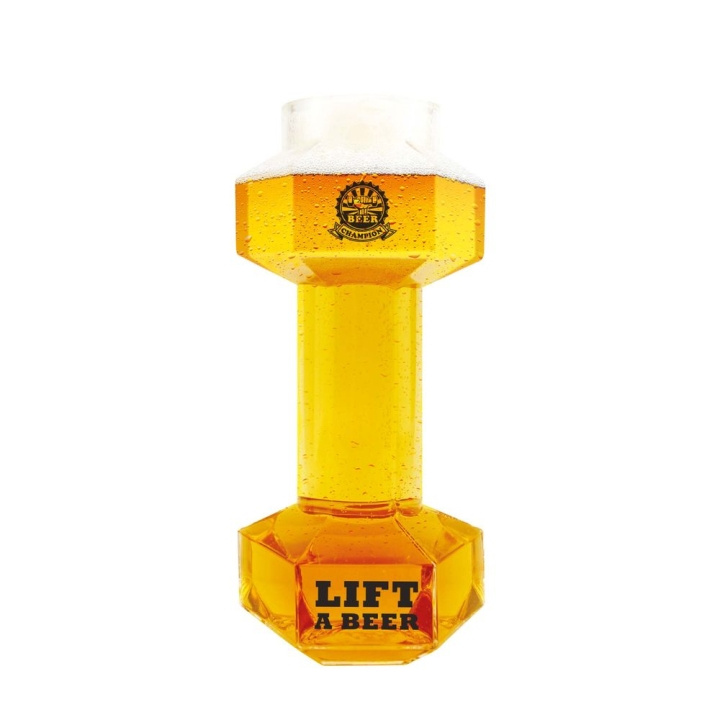 Winkee Dumbbell ølglass - Glass i gruppen SPORT, FRITID & HOBBY / Morsomme produkter / Smarte produkter hos TP E-commerce Nordic AB (C99503)