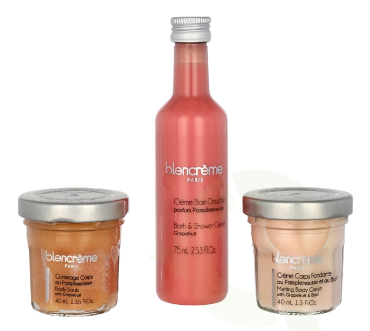 Blancreme Bath & Body Essentials Set 155 ml Body Soap 75ml/Body Cream 40ml/Body Scrub 40ml - Grapefruit i gruppen HELSE OG SKJØNNHET / Gavesett / Gavesett for henne hos TP E-commerce Nordic AB (C99687)