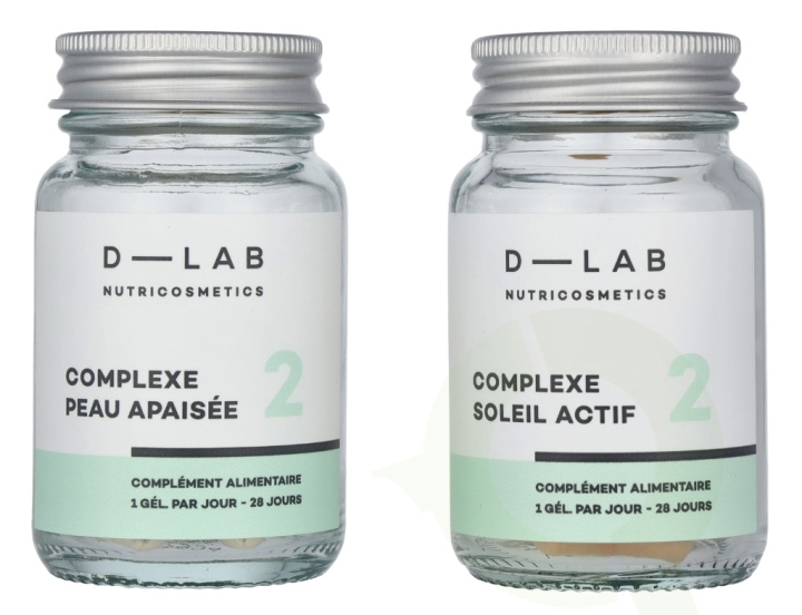 D-Lab Nutricosmetics D-Lab Total Brightness Duo-kapselsett 2 stk Absolu De Sod 28 kapsler/Complexe Soleil Actif 28 kapsler i gruppen HELSE OG SKJØNNHET / Hudpleie / Ansikt / Hudserum hos TP E-commerce Nordic AB (C99734)