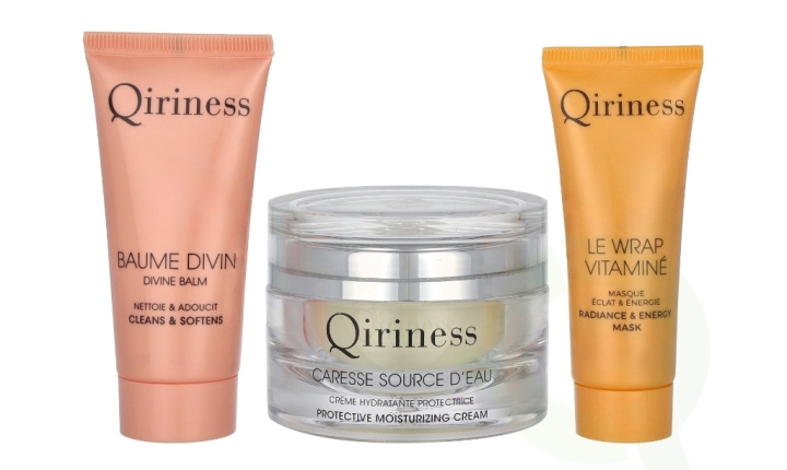 Qiriness Boite A Caresse Source D\'eau Set 100 ml Caresse Source d\'Eau Cream 50ml/Balm Divin 30ml/Vitamin Wrap 20ml i gruppen HELSE OG SKJØNNHET / Gavesett / Gavesett for henne hos TP E-commerce Nordic AB (C99783)