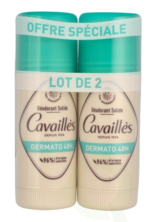 Roge Cavailles Dermato 48H Deo Stick Duo 80 ml 2x40ml i gruppen HELSE OG SKJØNNHET / Duft og parfyme / Deodorant / Deo for henne hos TP E-commerce Nordic AB (C99792)