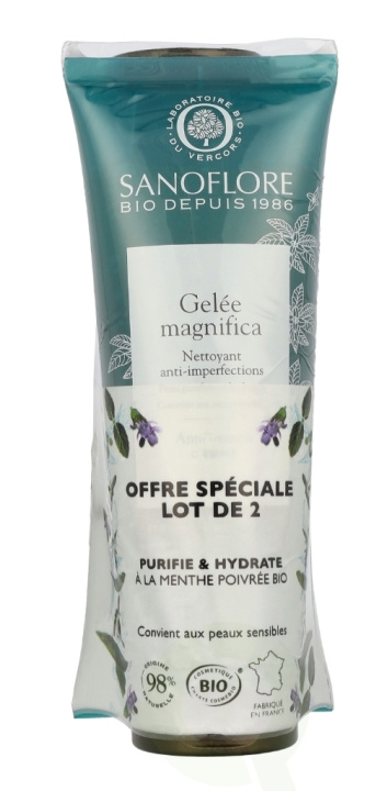 Sanoflore Gelee Magnifica Anti-Impurities Cleanser Duo 240 ml 2x120ml i gruppen HELSE OG SKJØNNHET / Hudpleie / Ansikt / Ansiktskrem hos TP E-commerce Nordic AB (C99793)