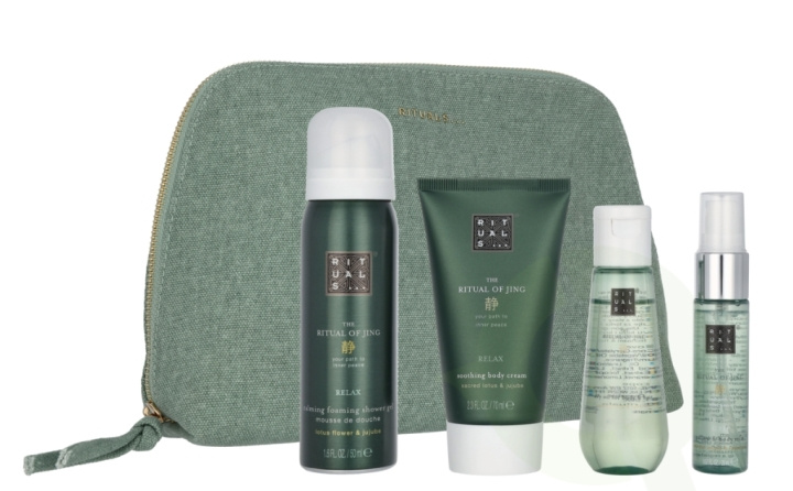 Rituals The Ritual of Jing Giftset 190 ml Body Cream 70ml/Dry Oil 50ml/Pillow & Body Mist 20ml/Foaming SG 50ml i gruppen HELSE OG SKJØNNHET / Gavesett / Gavesett for henne hos TP E-commerce Nordic AB (C99869)