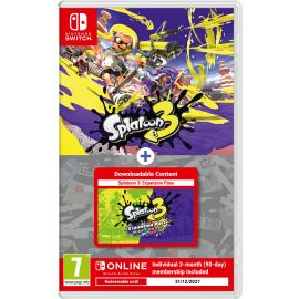 Splatoon 3 + Expand Pass + 3 Months NSO (Switch) i gruppen Elektronikk / TV-spill & tilbehør / Nintendo Switch / Spel hos TP E-commerce Nordic AB (D00362)