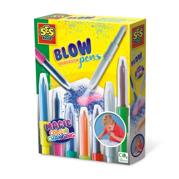 SES Creative Blåsepenner - Airbrush Magic Colours - (S00283) i gruppen LEKER, BARN OG BABY / Leker / Håndtverk hos TP E-commerce Nordic AB (D00407)