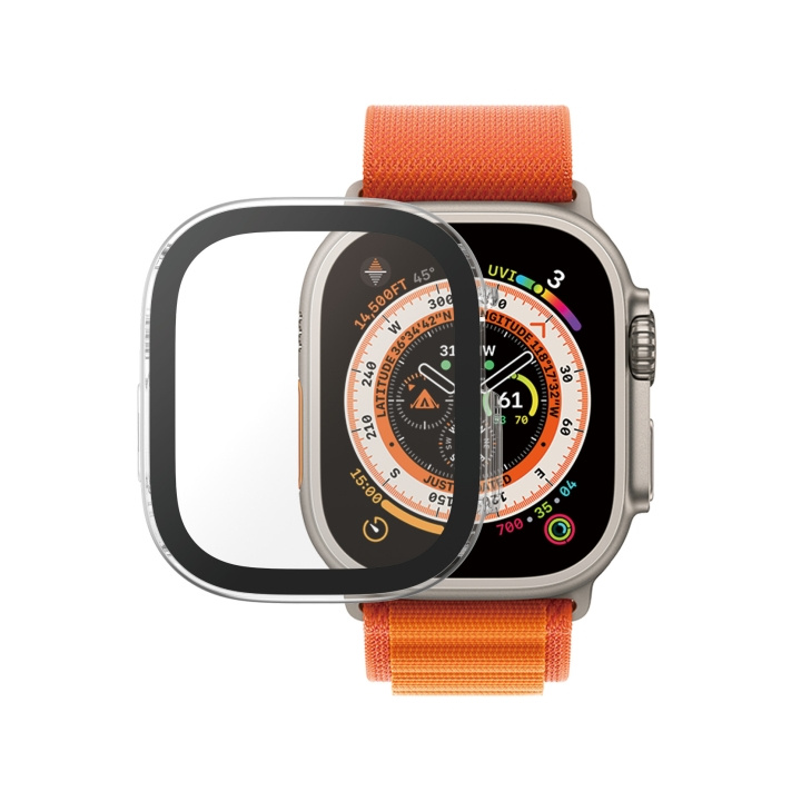 PanzerGlass Skjermbeskytter med D3O Full Body Apple Watch Ultra - 49 mm - Transparent i gruppen SMARTTELEFON & NETTBRETT / Trening, hjem og fritid / Apple Watch og tilbehør / Apple Watch hos TP E-commerce Nordic AB (D00423)