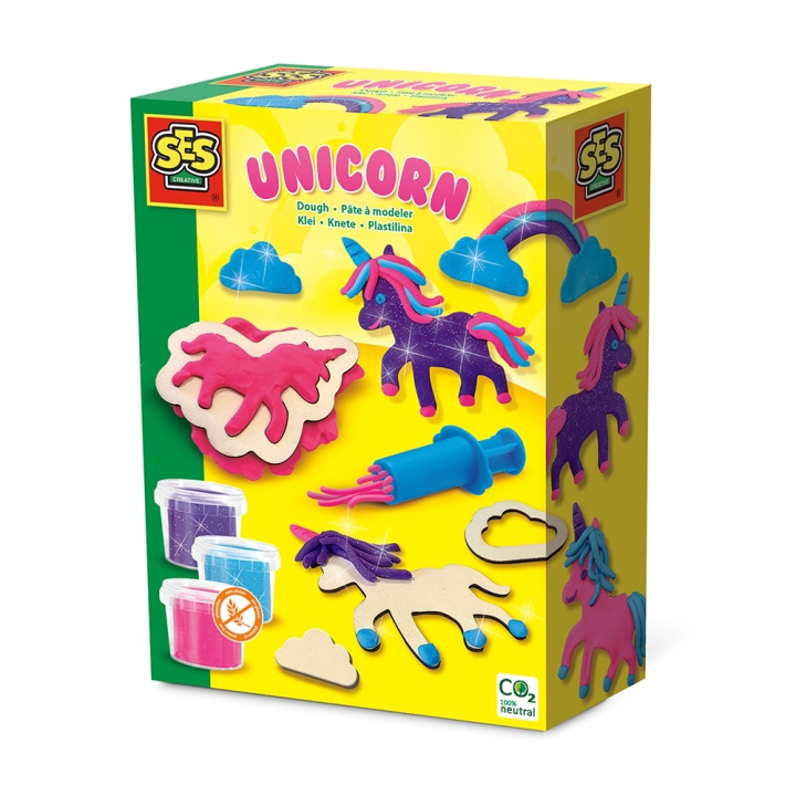 SES Creative Dough - Unicorn Neon Glitter - (S00410) i gruppen LEKER, BARN OG BABY / Leker / Håndtverk hos TP E-commerce Nordic AB (D00441)