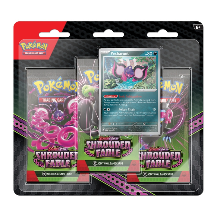 Pokémon SV6.5 Shrouded Fable Blister 3-pakning (POK87999) i gruppen LEKER, BARN OG BABY / Spill / Kortspill hos TP E-commerce Nordic AB (D00455)