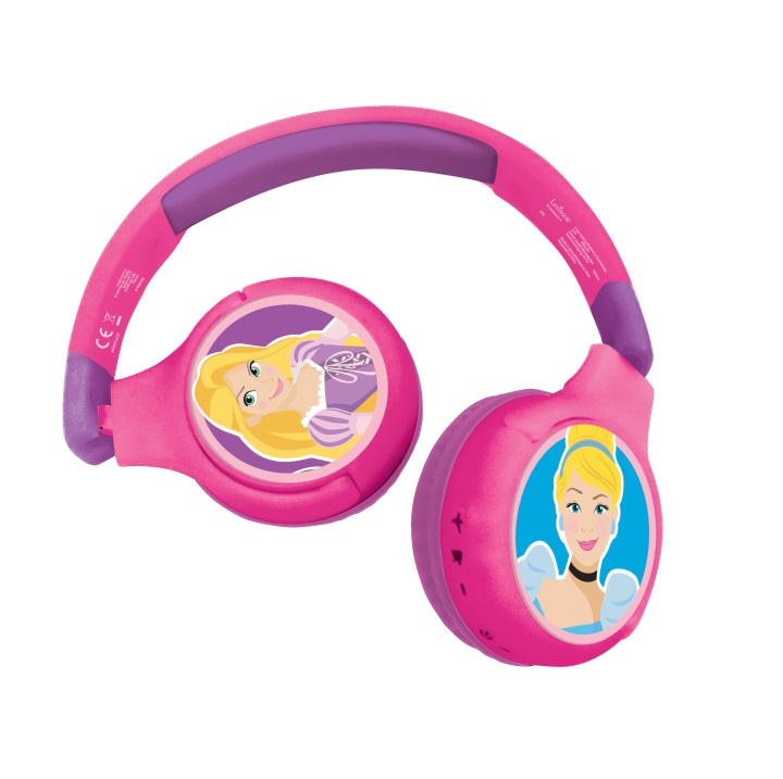 Lexibook Disney Princess - 2 i 1 sammenleggbare Bluetooth®-hodetelefoner (HPBT010DP) i gruppen Elektronikk / Lyd & Bilde / Hodetelefoner & Tilbehør / Hodetelefoner hos TP E-commerce Nordic AB (D00572)