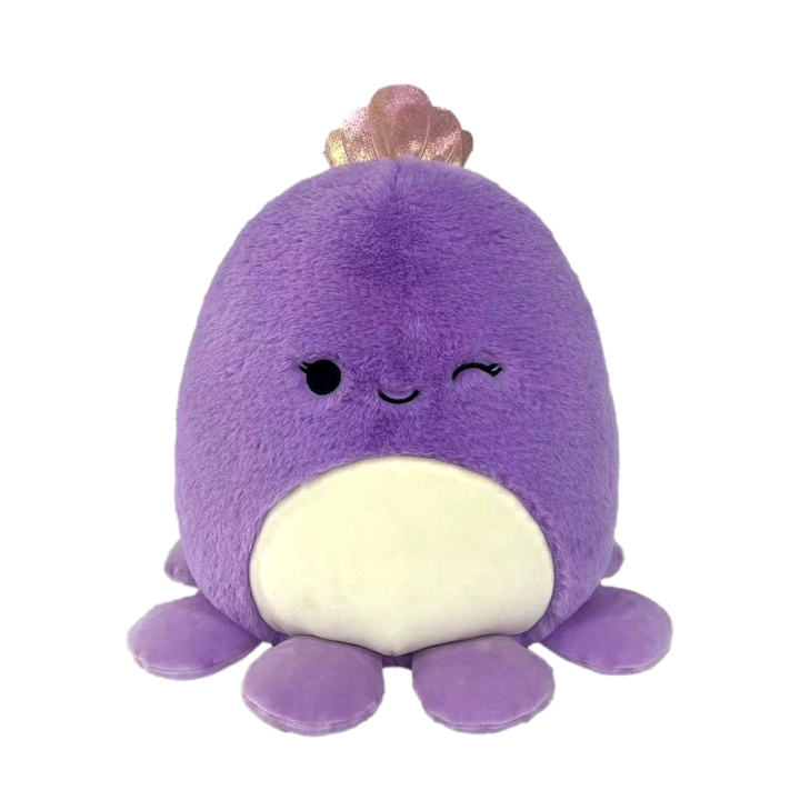 Squishmallows P20 Fuzz A Mallows Violet Octopus (209139) i gruppen LEKER, BARN OG BABY / Babyleker (0-3 år) / Kosedyr hos TP E-commerce Nordic AB (D00617)