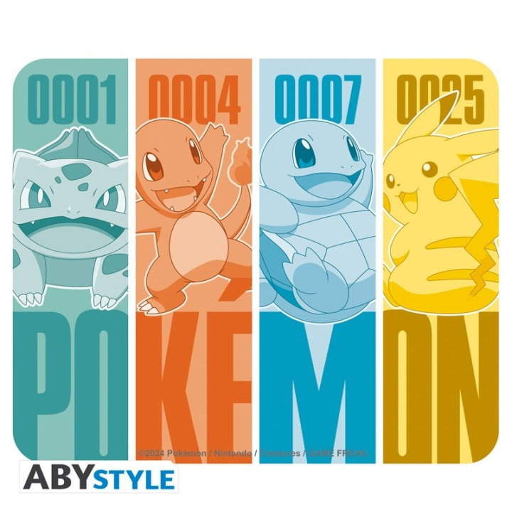 Pokémon POKEMON - Fleksibel musematte - Kanto Starters i gruppen Datautstyr / GAMING / Musematter hos TP E-commerce Nordic AB (D00622)