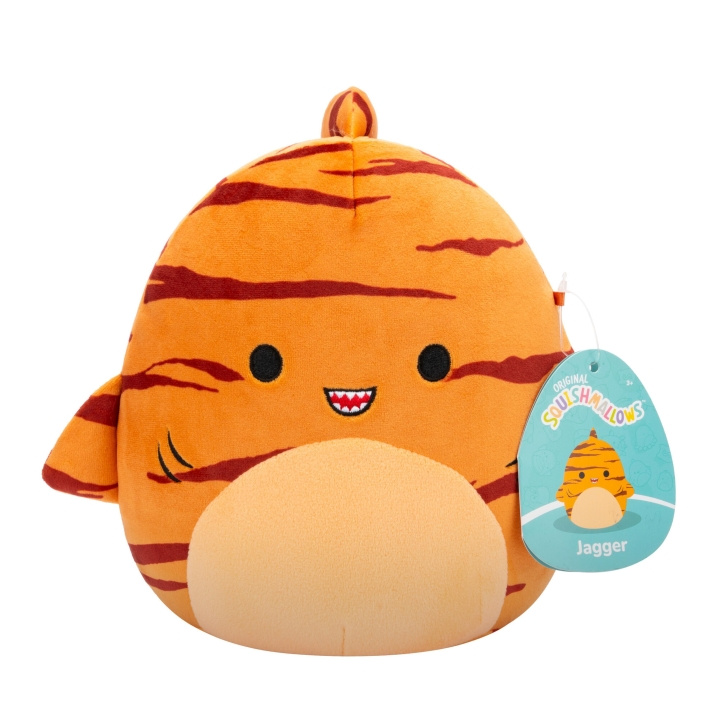 Squishmallows P20 Plysj - Tigerhaien Jagger (206091) i gruppen LEKER, BARN OG BABY / Babyleker (0-3 år) / Kosedyr hos TP E-commerce Nordic AB (D00650)