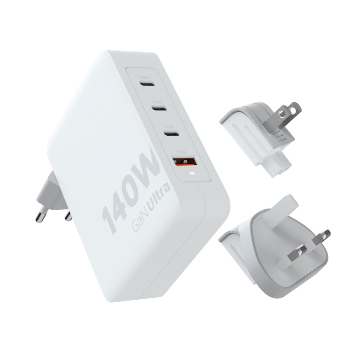 Xtorm 140 W GaN Ultra-reiselader + USB-C PD-kabel i gruppen SMARTTELEFON & NETTBRETT / Ladere og Kabler / Vegglader / Vegglader Type C hos TP E-commerce Nordic AB (D00658)