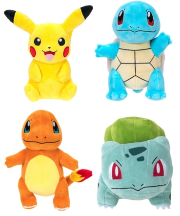 Pokémon PLYSJ 20 CM KANTO ASS (PKW3403) i gruppen LEKER, BARN OG BABY / Babyleker (0-3 år) / Kosedyr hos TP E-commerce Nordic AB (D00752)