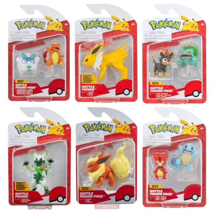 Pokémon Battle Figure Ass. (95007-19) i gruppen LEKER, BARN OG BABY / Leker / Figurer, miniatyrer og tilbehør hos TP E-commerce Nordic AB (D00764)