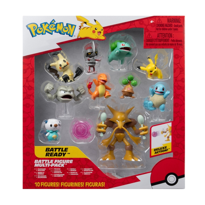 Pokémon Kampfigur 10 stk (PKW4118) i gruppen LEKER, BARN OG BABY / Leker / Figurer, miniatyrer og tilbehør hos TP E-commerce Nordic AB (D00765)