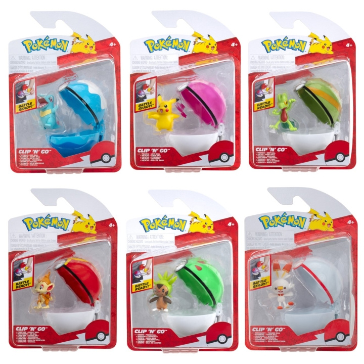 Pokémon Clip N Go Ass. (95057-19) i gruppen LEKER, BARN OG BABY / Leker / Figurer, miniatyrer og tilbehør hos TP E-commerce Nordic AB (D00767)