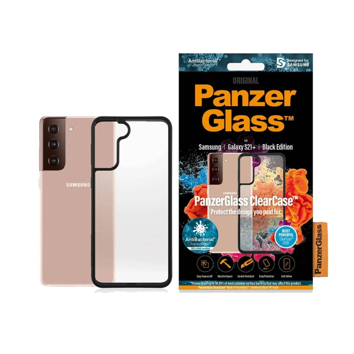 PanzerGlass ClearCase BlackFrame Galaxy S21+s i gruppen SMARTTELEFON & NETTBRETT / Mobilbeskyttelse / Samsung hos TP E-commerce Nordic AB (D00792)