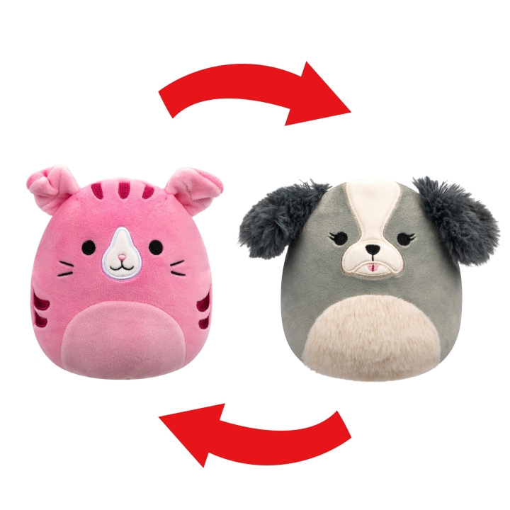 Squishmallows plysj P21 Flip A Mallows - Malu Shih-Tzu/ Geraldine Cat i gruppen LEKER, BARN OG BABY / Babyleker (0-3 år) / Kosedyr hos TP E-commerce Nordic AB (D00826)