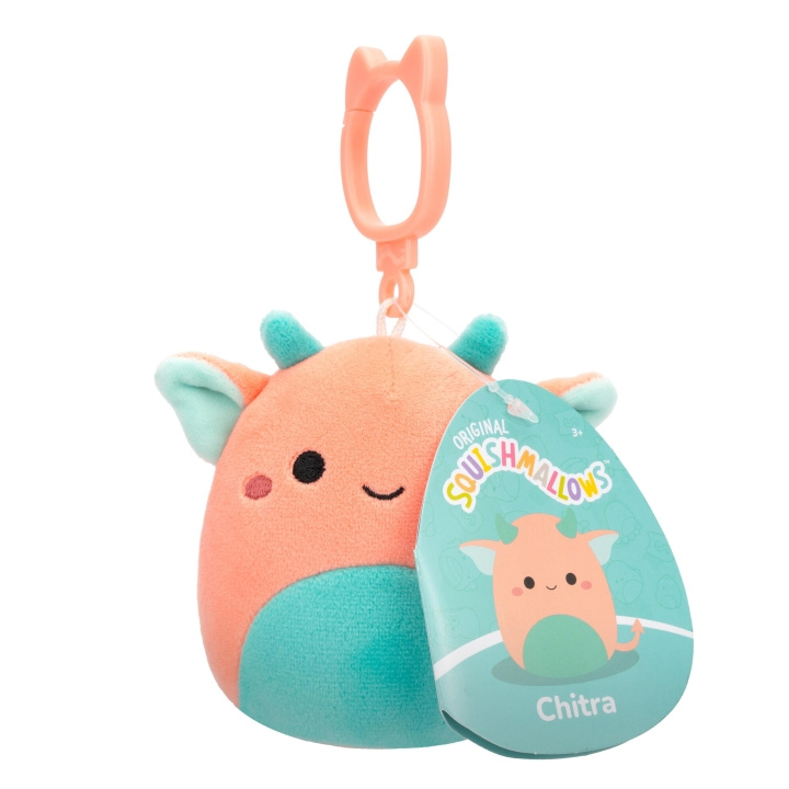 Squishmallows 9 cm P20 Clip On - Chitra Boglin i gruppen LEKER, BARN OG BABY / Babyleker (0-3 år) / Kosedyr hos TP E-commerce Nordic AB (D00858)