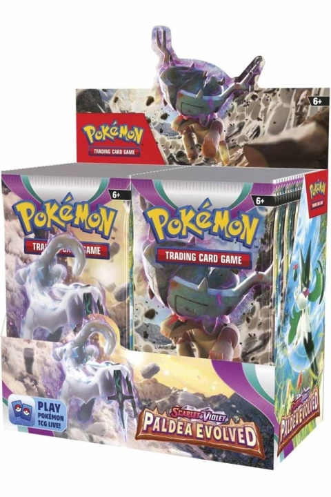 Pokémon TCG: Scarlet & Violet Paldea Evolved- Booster Box 36stk (POK85349) i gruppen LEKER, BARN OG BABY / Spill / Kortspill hos TP E-commerce Nordic AB (D01081)