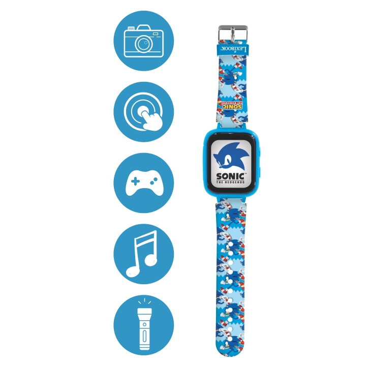 Lexibook Sonic Kids Smartwatch med 8 GB minnekort inkludert (DMW070SN) i gruppen SPORT, FRITID & HOBBY / Smartwatch og Aktivitetsmålere / Smartwatch for barn hos TP E-commerce Nordic AB (D01107)