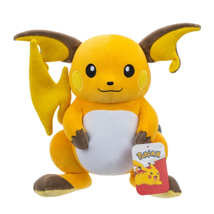 Pokémon PLYSJ 30 CM RAICHU (PKW3111) i gruppen LEKER, BARN OG BABY / Babyleker (0-3 år) / Kosedyr hos TP E-commerce Nordic AB (D01156)