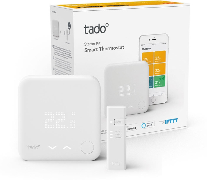 tado Smart termostat - Startpakke V3+ i gruppen HJEM, HUS OG HAGE / Smarthus / Smarthussystemer hos TP E-commerce Nordic AB (D01188)