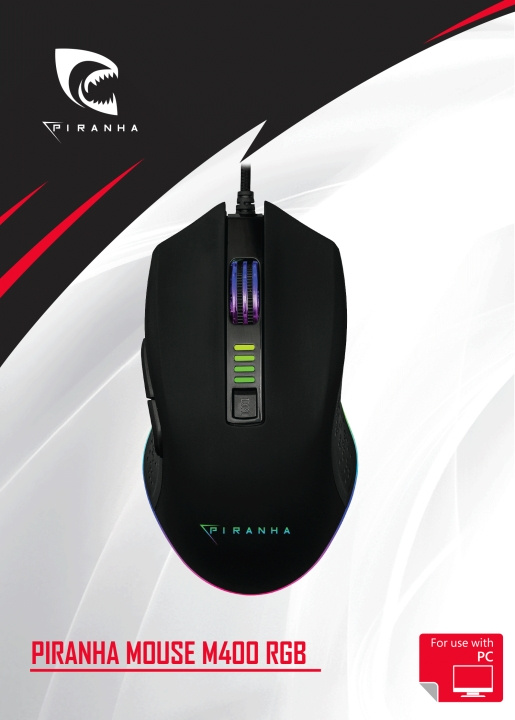 Piranha Mus M400 RGB i gruppen Datautstyr / Mus & Tastatur / Mus / Gaming hos TP E-commerce Nordic AB (D01194)