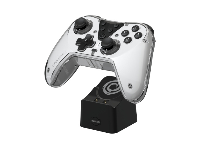 Oniverse Nintendo Switch Astralite Controller Wireless Smoked White inkl. Ladestasjon i gruppen Elektronikk / TV-spill & tilbehør / Nintendo Switch hos TP E-commerce Nordic AB (D01356)