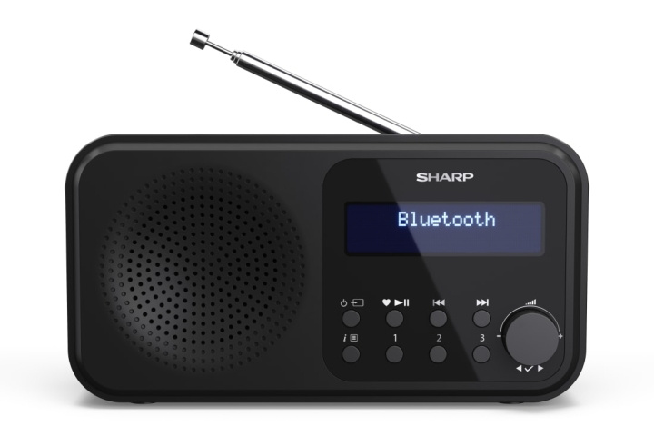 Sharp Tokyo bærbar digital- og FM-radio - svart midnatt i gruppen Elektronikk / Lyd & Bilde / Hjemmekino, HiFi og bærbar / Radio & Vekkerklokker / Radio hos TP E-commerce Nordic AB (D01415)