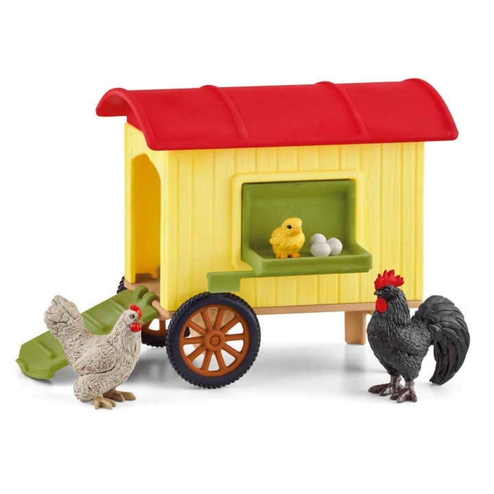 Schleich Farm World - Mobilt hønsehus (42572) i gruppen LEKER, BARN OG BABY / Leker / Lekesett hos TP E-commerce Nordic AB (D01446)