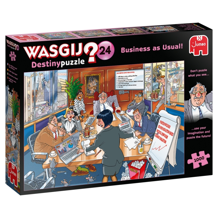 Wasgij Skjebne #24, Business As Usual! 1000 brikker (JUM5013) i gruppen SPORT, FRITID & HOBBY / Hobby / Puslespill hos TP E-commerce Nordic AB (D01462)