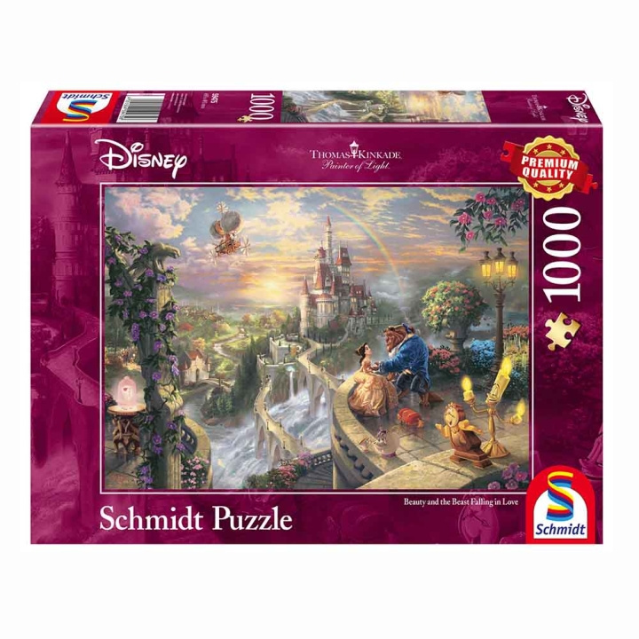 Schmidt Spiele - Thomas Kinkade: Disney - Skjønnheten og udyret, 1000 brikker (SCH59475) i gruppen SPORT, FRITID & HOBBY / Hobby / Puslespill hos TP E-commerce Nordic AB (D01479)