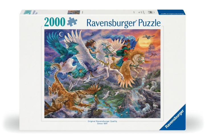 Ravensburger Puslespill Pegasus og venner 2000p (12000806) i gruppen SPORT, FRITID & HOBBY / Hobby / Puslespill hos TP E-commerce Nordic AB (D01487)