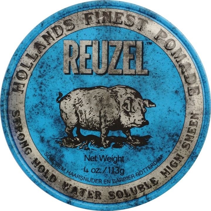 Reuzel Blue Strong Hold Sheen Pomade 113 ml i gruppen HELSE OG SKJØNNHET / Hår & styling / Hårstyling / Hårvoks hos TP E-commerce Nordic AB (D01489)