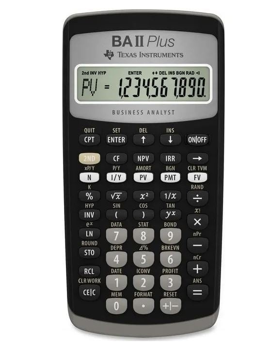 Texas Instruments BAll Plus finansiell kalkulator i gruppen HJEM, HUS OG HAGE / Kontorsmaterialer / Annet hos TP E-commerce Nordic AB (D01491)