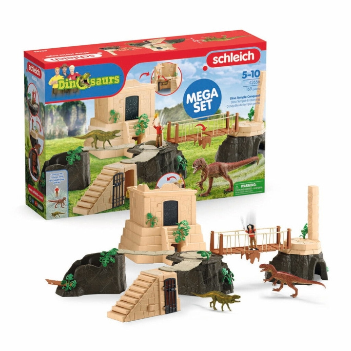 Schleich Dino Temple Conquest Mega-sett (42656) i gruppen LEKER, BARN OG BABY / Leker / Lekesett hos TP E-commerce Nordic AB (D01501)