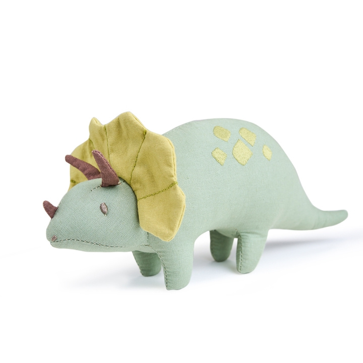 ThreadBear Soft Toy Dinosaur - Trike the Triceratops 24 cm - (TB4104) i gruppen LEKER, BARN OG BABY / Babyleker (0-3 år) / Kosedyr hos TP E-commerce Nordic AB (D01519)