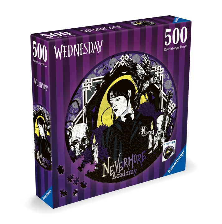 Ravensburger Puslespill onsdag Nevermore 500p (10217573) i gruppen SPORT, FRITID & HOBBY / Hobby / Puslespill hos TP E-commerce Nordic AB (D01528)