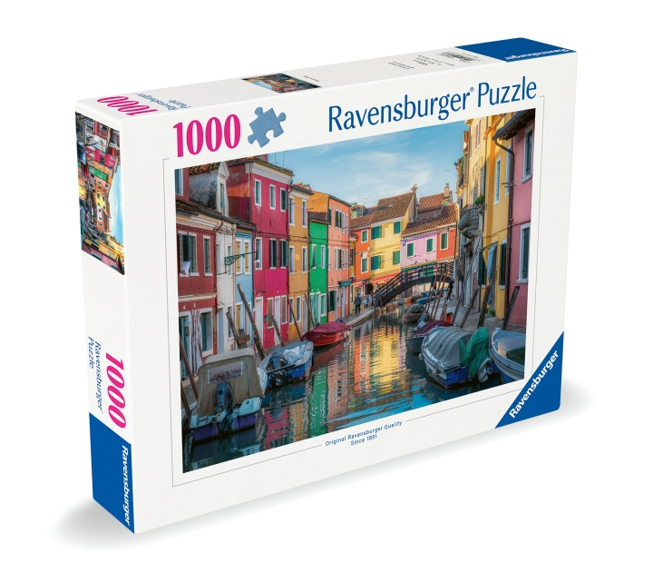 Ravensburger Puslespill Burano Canal, Venezia 1000p (12000623) i gruppen SPORT, FRITID & HOBBY / Hobby / Puslespill hos TP E-commerce Nordic AB (D01532)